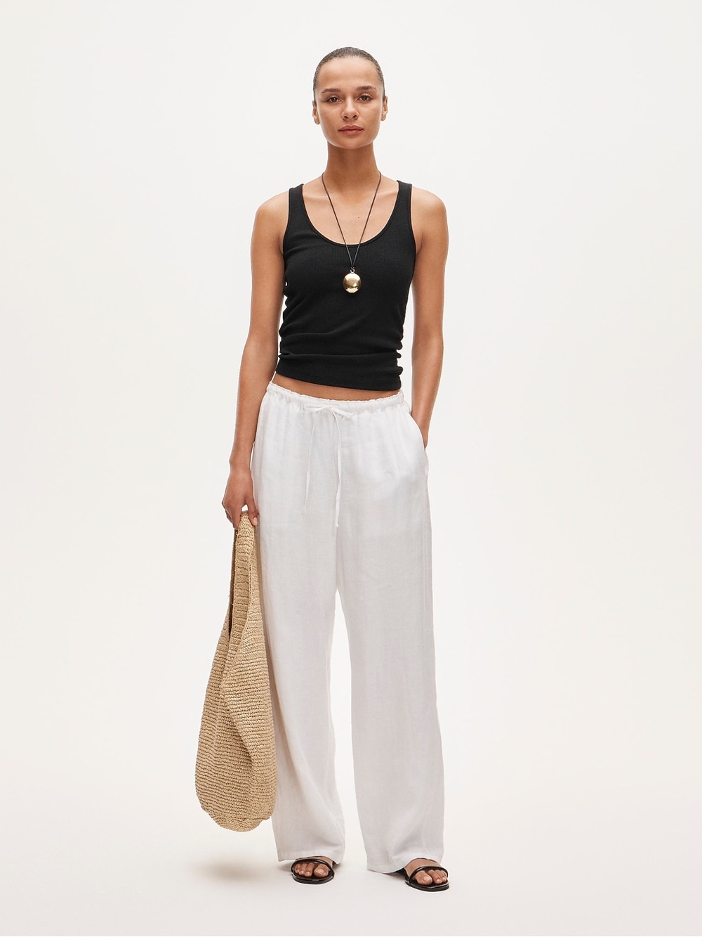 J.CREW Soleil Linen Pants, Size S